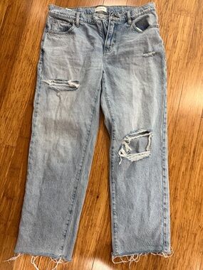 PacSun Light Blue Distressed 90s Straight Jeans